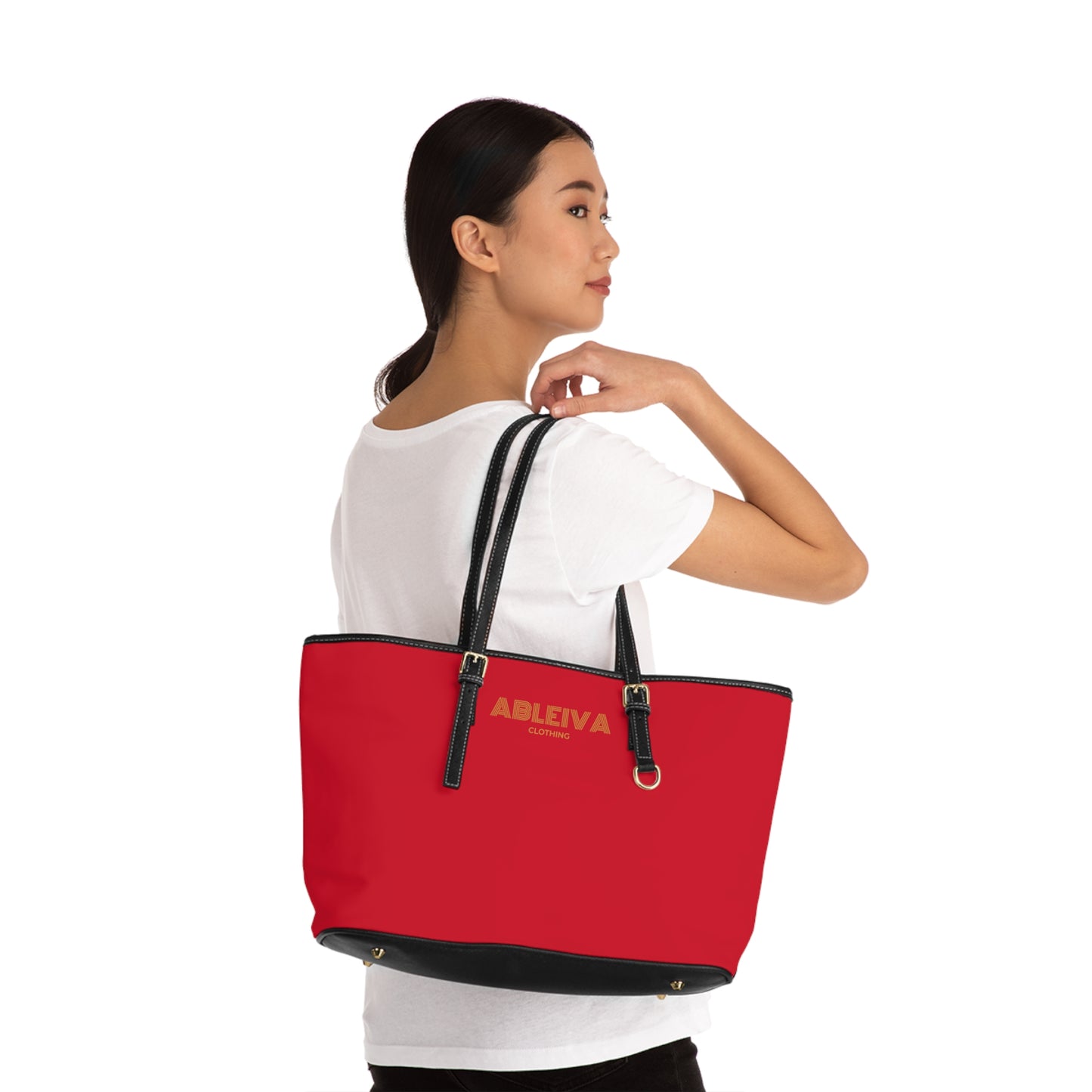 ABLEIVA ~ Leather Shoulder Bag (Red)